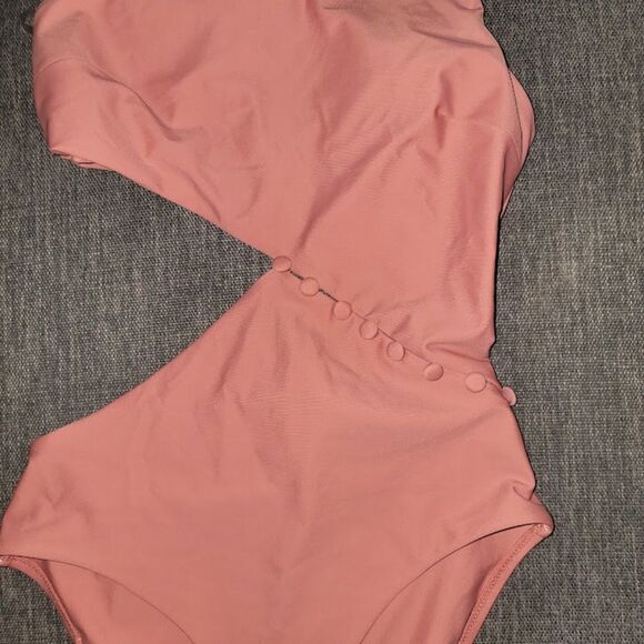 Red Carter Women's Asymmetric Maillot One Shoulder One-Piece Swimsuit Si… - Picture 6 of 12